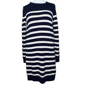 GAP Sweater Dress Navy Ivory Striped New With Tag Size XS